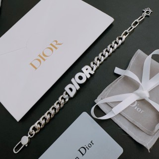Dior Logo Chain Bracelet Silver view 3
