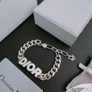 Dior Logo Chain Bracelet Silver view 5