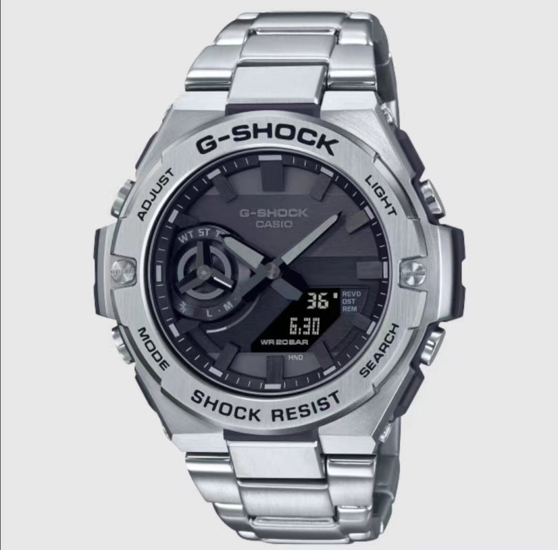 G-SHOCK GST-B500D Steel Analog-Digital Watch Silver view