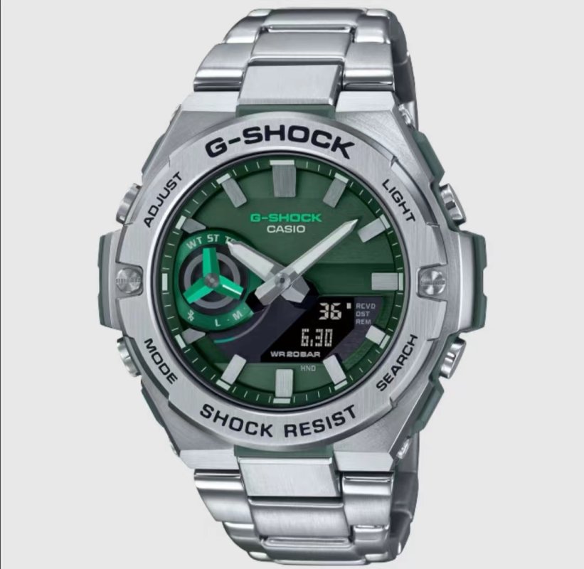 G-SHOCK GST-B500D Steel Analog-Digital Watch Silver view