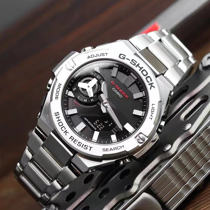 G-SHOCK GST-B500D Steel Analog-Digital Watch Silver view