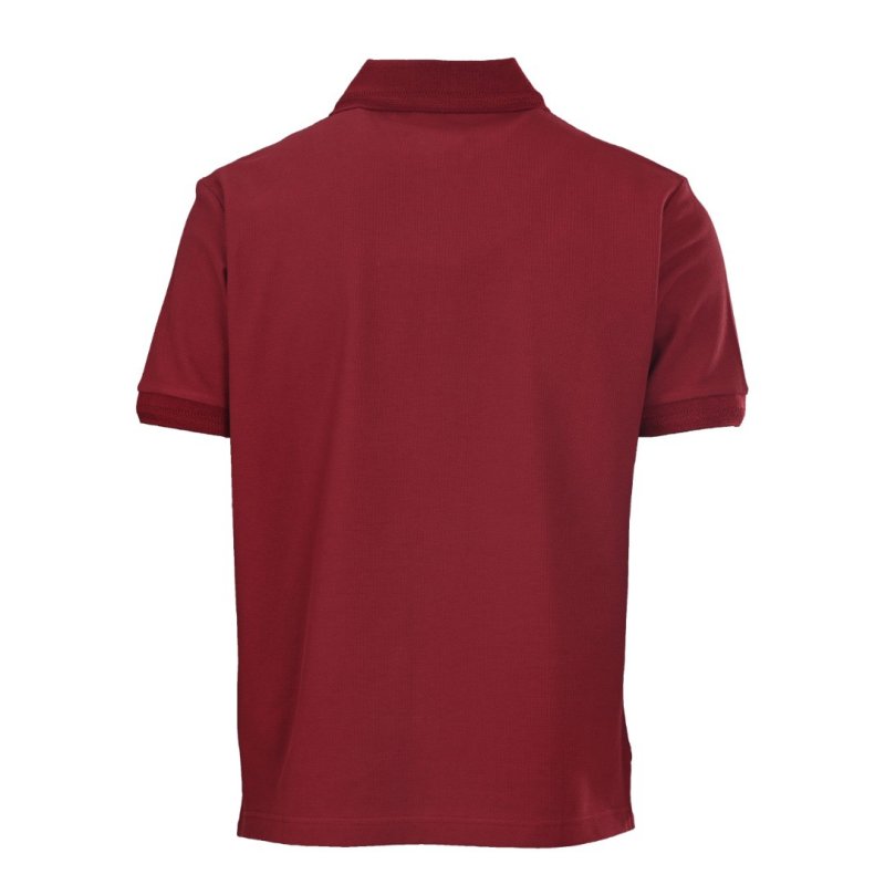 Burberry Embroidered Polo Shirt Burgundy view