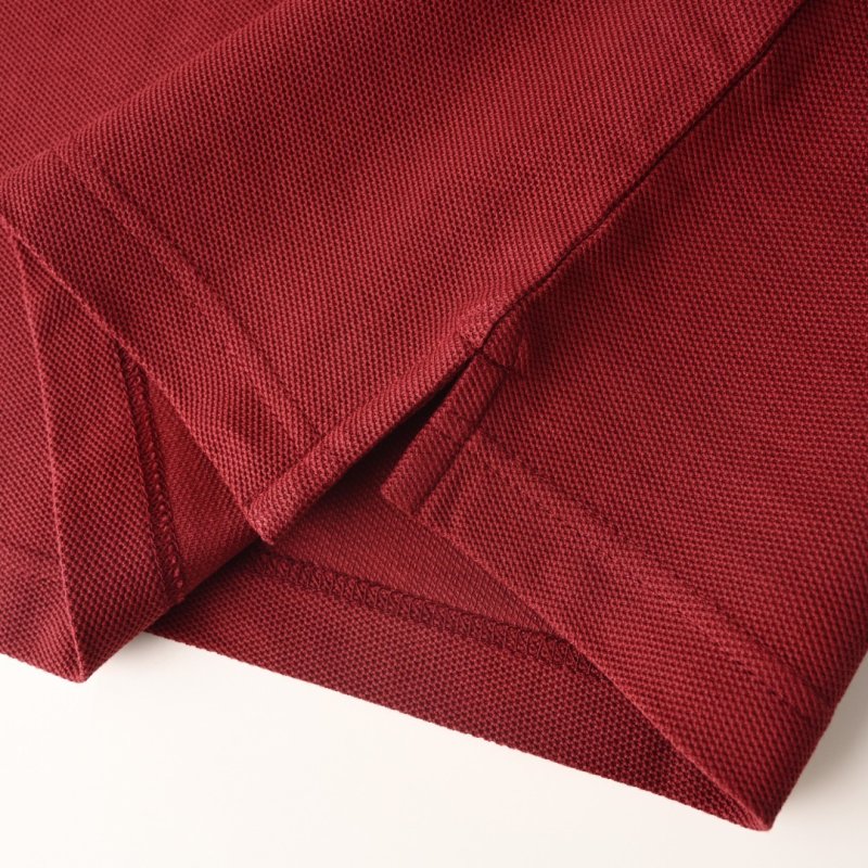 Burberry Embroidered Polo Shirt Burgundy view