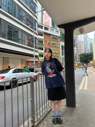 Navy Graphic Print Short Sleeve T-Shirt with Wizard Design view 5