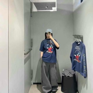 Navy Graphic Print Short Sleeve T-Shirt with Wizard Design view 8