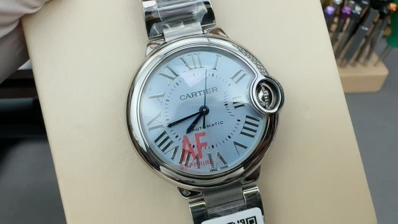 Cartier Ballon Bleu Ice Blue Automatic Watch view 2