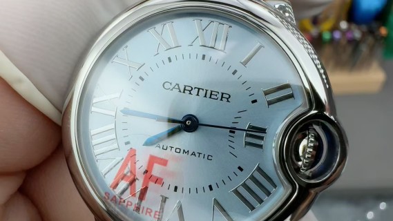 Cartier Ballon Bleu Ice Blue Automatic Watch view 4