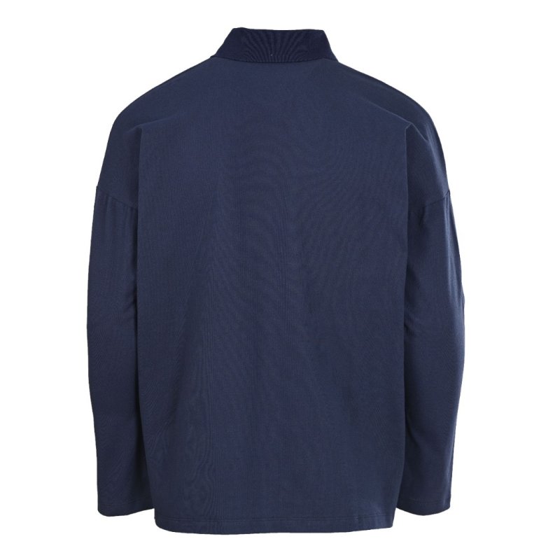 Vivienne Westwood Navy Orb Long-Sleeve Polo Shirt view