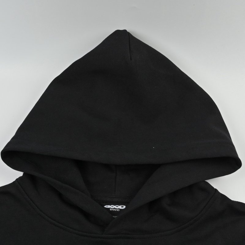 Black 'Love Good Drama' Rhinestone Cropped Hoodie view