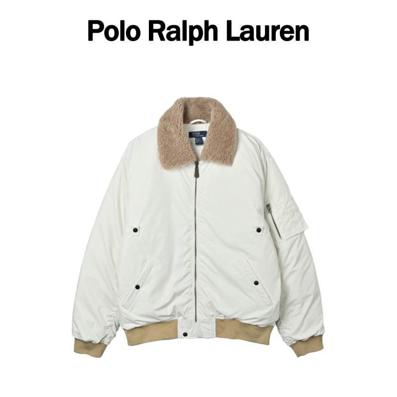 Cream White Oversized Down Puffer Jacket view