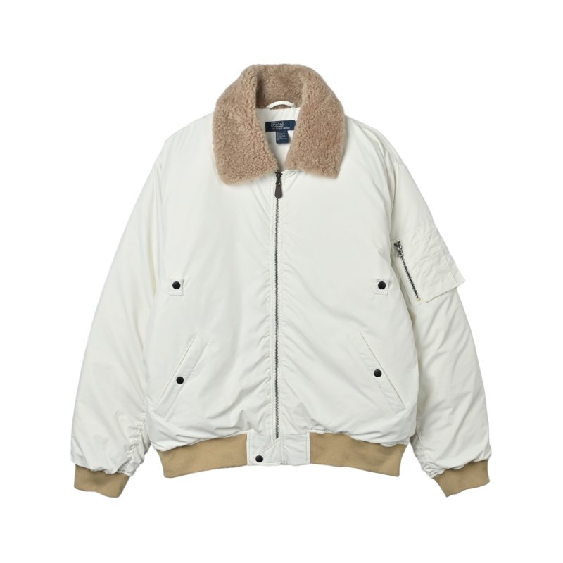 Cream White Oversized Down Puffer Jacket view