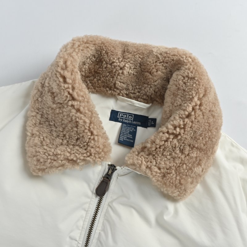 Cream White Oversized Down Puffer Jacket view