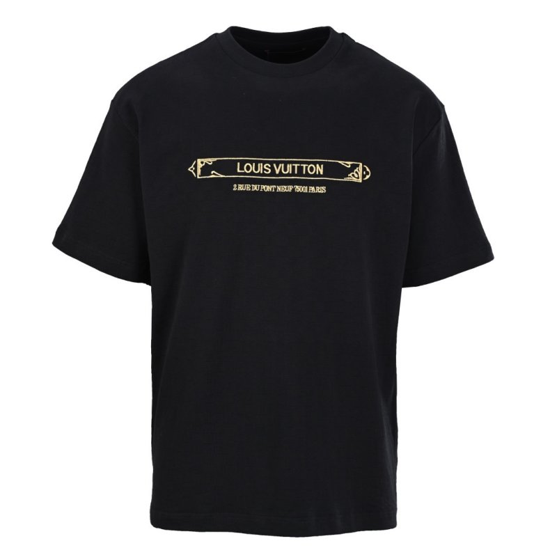 Louis Vuitton Black Gold Logo T-Shirt view