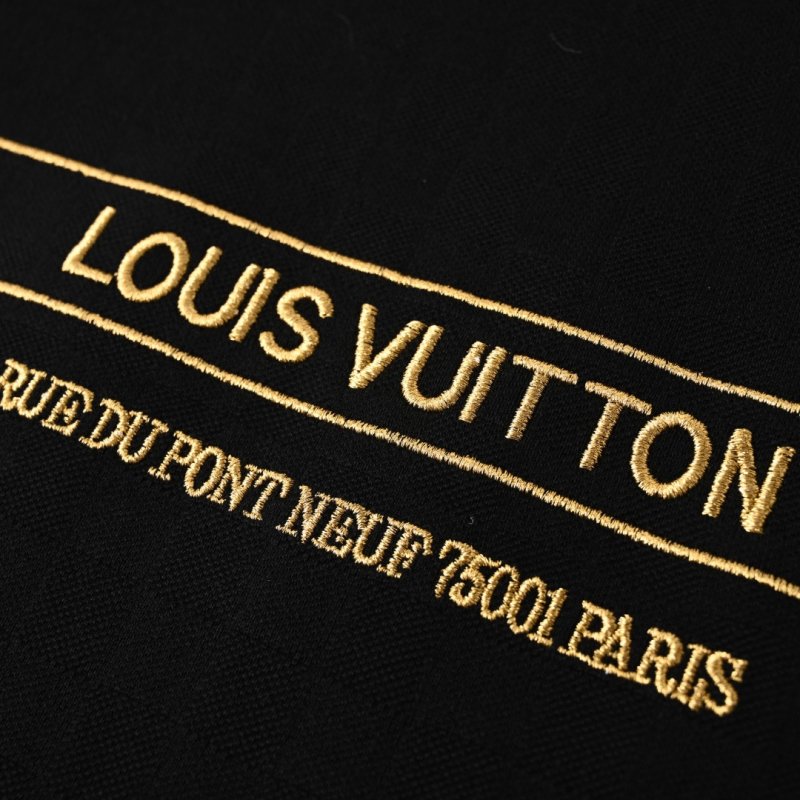 Louis Vuitton Black Gold Logo T-Shirt view