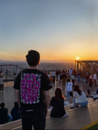 Black Graphic Print Short Sleeve T-Shirt Pink & White Logo view 2