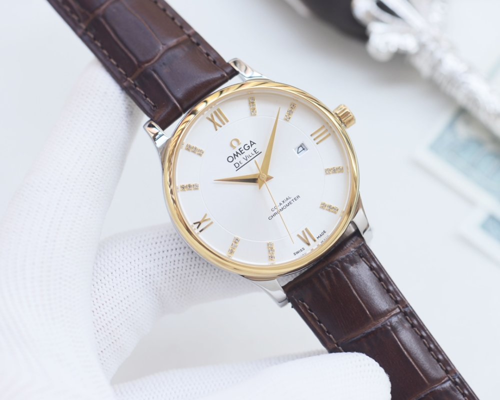 Omega De Ville Two-Tone White Dial Automatic Watch 41mm