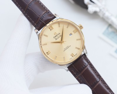 Omega De Ville Two-Tone White Dial Automatic Watch 41mm view 2
