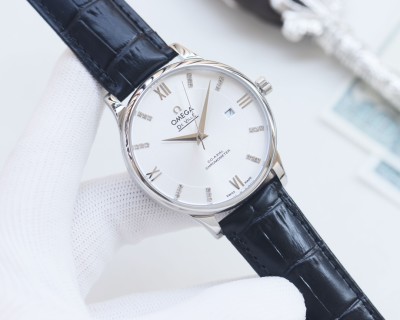 Omega De Ville Two-Tone White Dial Automatic Watch 41mm view 3