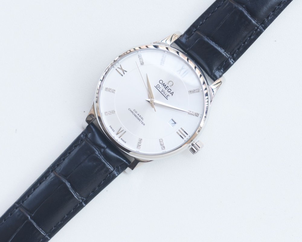 Omega De Ville Two-Tone White Dial Automatic Watch 41mm view