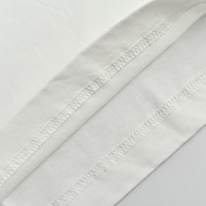 Cream Embossed Logo Short Sleeve T-Shirt view