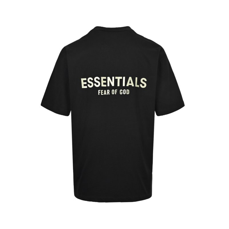 Essentials Fear of God Black Logo T-Shirt view