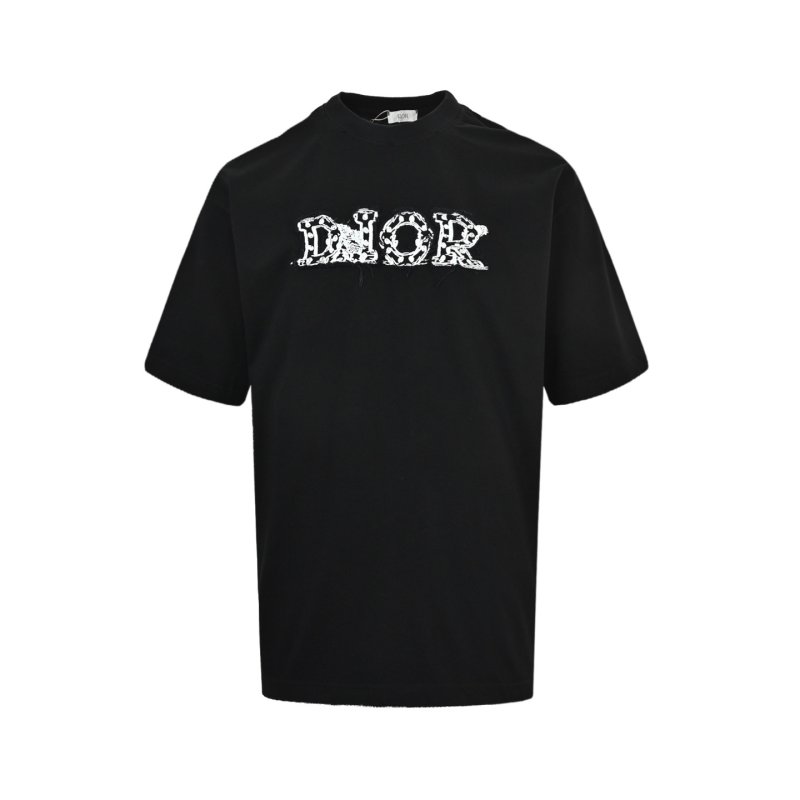 Dior Black Graphic Logo T-Shirt view