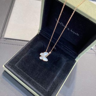 Van Cleef & Arpels Butterfly White Mother-of-Pearl Necklace