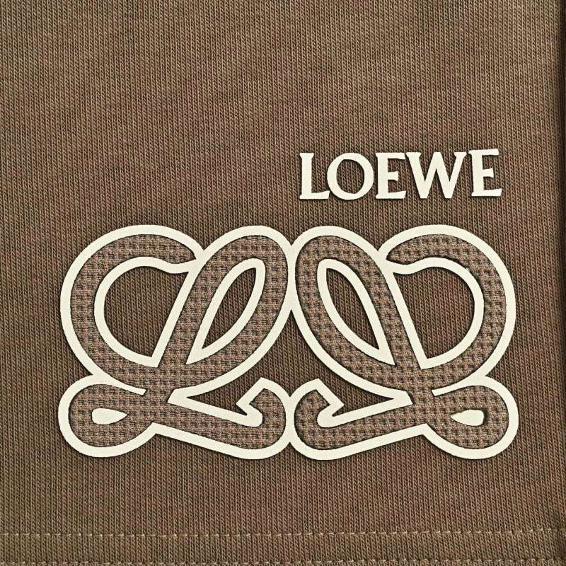 Loewe Anagram Brown Shorts view