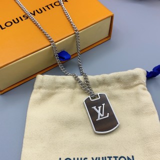 Louis Vuitton LV Shades Locket Pendant Necklace Silver