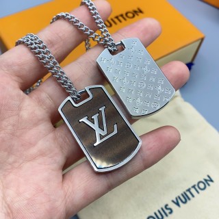 Louis Vuitton LV Shades Locket Pendant Necklace Silver view 3
