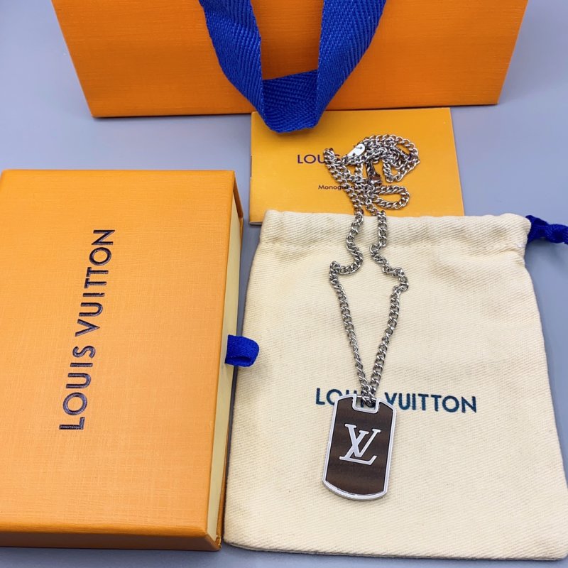 Louis Vuitton LV Shades Locket Pendant Necklace Silver view