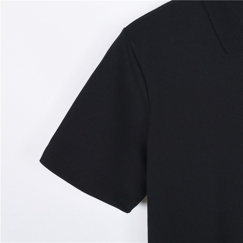 Burberry Black Polo Shirt with Logo Embroidery view