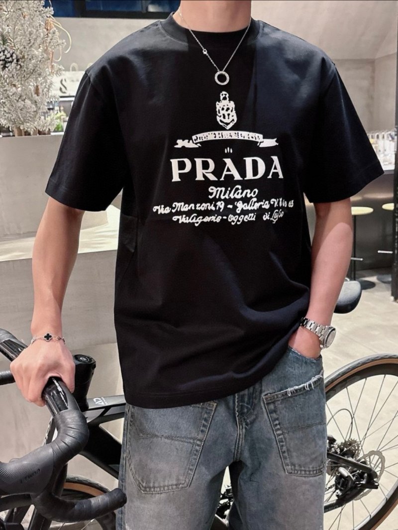 Prada Milano Black Graphic T-Shirt