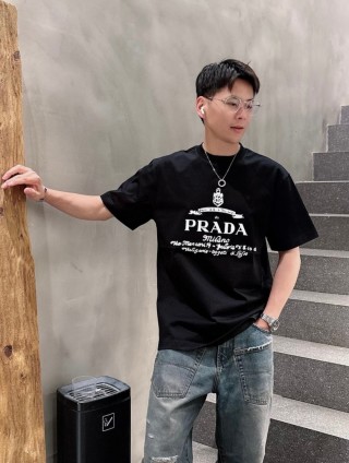 Prada Milano Black Graphic T-Shirt view 6