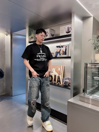 Prada Milano Black Graphic T-Shirt view 9