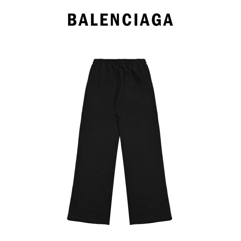 Burberry Black Monogram Logo Jogger Pants view
