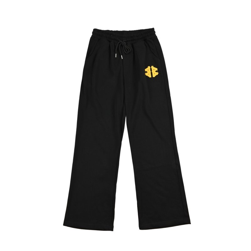 Burberry Black Monogram Logo Jogger Pants view