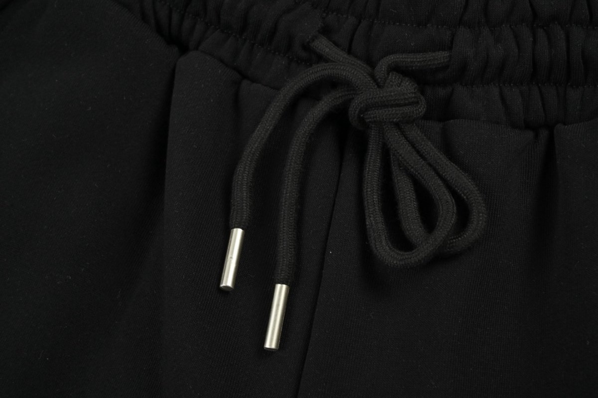 Burberry Black Monogram Logo Jogger Pants view