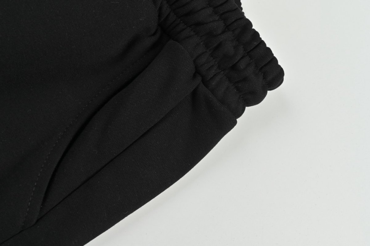 Burberry Black Monogram Logo Jogger Pants view