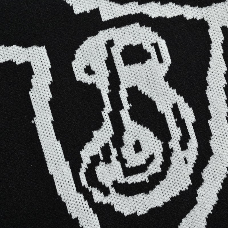Burberry EKD Knight Jacquard Crew Neck Sweater Black view