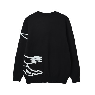 Burberry EKD Knight Jacquard Crew Neck Sweater Black view 4