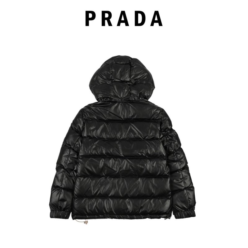 Prada Black Nylon Puffer Down Jacket view