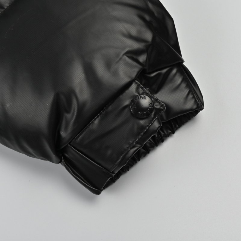 Prada Black Nylon Puffer Down Jacket view