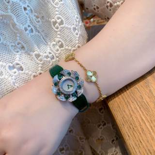 Bulgari Divas' Dream Emerald Crystal Rose Gold Watch