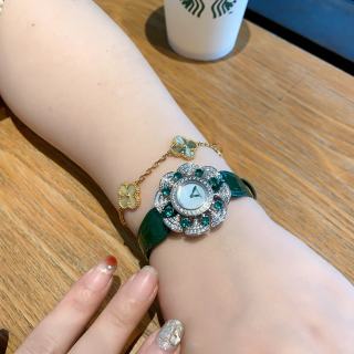 Bulgari Divas' Dream Emerald Crystal Rose Gold Watch view 3