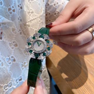 Bulgari Divas' Dream Emerald Crystal Rose Gold Watch view 4