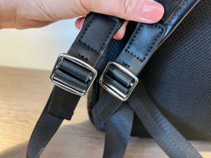 Coach Signature Embossed Black Backpack view 8