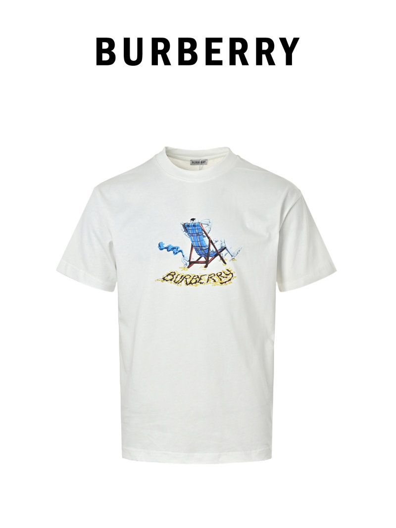 Burberry Beige Beach Chair Graphic T-Shirt view