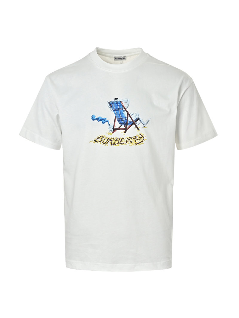 Burberry Beige Beach Chair Graphic T-Shirt view