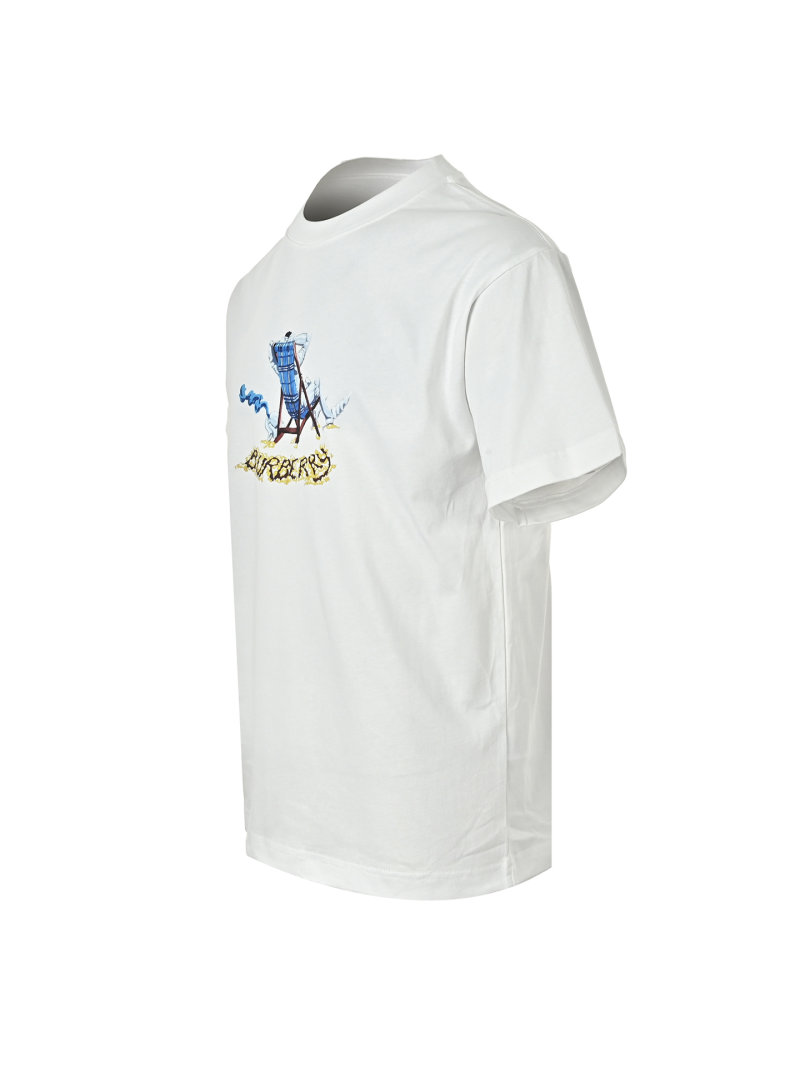 Burberry Beige Beach Chair Graphic T-Shirt view